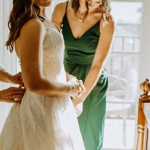 BHLDN Caron Dress in Emerald